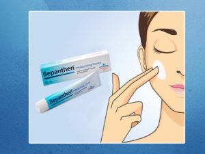 استخدام كريم بيبانثين الأزرق للجلد